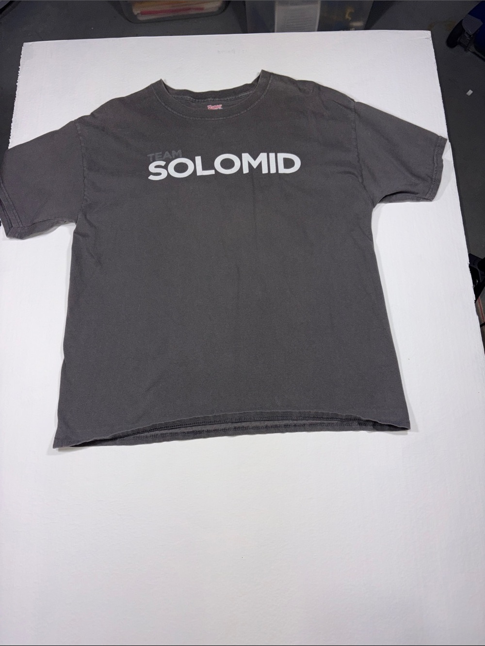 Hanes Beefy T Team SOLOMID Gray Short Sleeve Tee